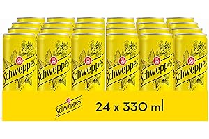 Schweppes Tónica Original, Bebida Refrescante - Lata, Pack 24 x 33 cl