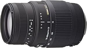 Sigma 70-300 mm F4,0-5,6 DG Makro-Objektiv (58 mm Filtergewinde) f&uuml;r Canon Objektivbajonett
