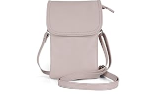 befen Genuine Leather Phone Bag, Real Leather Phone Purse, Small Phone Cross Body Bag for Women with Long Strap and Key Ring - Fit 8 Plus or Phone Less 6.5 Inch