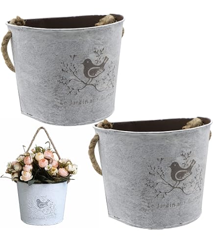 Generisch Halbrunder Wandblumenkorb | Halbrunder Rattan-Blumentopf Im  Europischen Stil, Halb-runder Rattan-Imitations-Wandblumentopf Im  Europischen Stil Fr Balkon, Innen- Und Auenbereich: Amazon.de: Garten