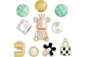 CityComfort Charm Schuhanhänger, Schuhschmuck & Charm Set für Clogs, Sandalen, Sneaker