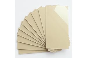 M MOFIT Large Subway Wall Tiles Self Adhesive for Kitchen,Individual Tile Stickers Stick on Tiles Bathroom Waterpoof CM 10x20(Gold Brown 23Tiles)