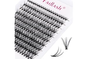 FADLASH Rzęsy pojedyncze klastry dla przedłużania rzęs 30D 0.07 D Curl Mix 8-16mm Individual Cluster Sztuczne rzęsy Klastry dla początkujących