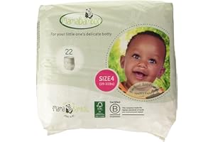 BAMABOO Mama Bamboo Soft Eco Sustainable Nappy Pants (Size 4) - Chlorine-Free Hypoallergenic (22 pcs per Pack)