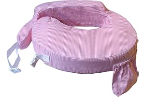 MY BREST FRIEND 0007 Baby wild - amerikanisches Stillkissen, original, Design: rosa Weiss gestreift