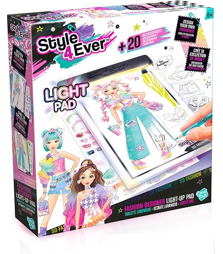 Canal Toys – Portfolio De Mode Chica Vampiro – Kit Créatif Avec Carnet, Pochoirs, Feutres – Dès 6 Ans (CT45004)