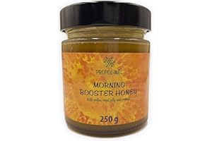 PROPOL-MEL Miód z propolisem, mleczkiem pszczelim i pyłkiem kwiatowym x 250 g. Poranny boost, najlepszy stymulator dla ludzkiego organizmu. Energetyzujący i rewitalizujący siły witalne organizmu.
