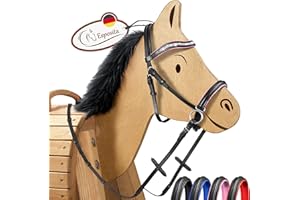 Esposita gebisslose Trense für Holzpferde Pink groß