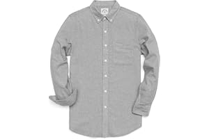 Dubinik® Camicia Flanella Uomo Camicia Quadri Uomo Cotone Casual Button Down Invernale Camicia in Flanella Leggera con Tasche
