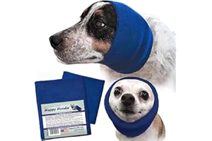 ZONI PETS Happy Hoodie The Original Calming Band para perros y gatos – Paquete de 2 (1 pequeño, 1 grande) – para aliviar la ansiedad y calmar perros – Cancelación de ruido para perros – La herramienta milagrosa