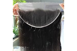 BEEOS 13x6 SKINILIKE Real HD Lace Frontal Only, Small Knot Pre-plucked Vivid Hairline Straight Human Hair Frontal 18 Inch