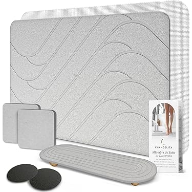 Kiezelgoer Badkamermat, Hygiënisch, Antislip, Zacht En Comfortabel Extreem Absorberend 60 X 39 Cm Super Absorberend Badkamermat Badkamertapijt