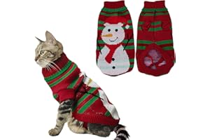 ACTOYS Pull pour Chat Thermique - Vêtement d'hiver en Polaire, Beau et Chaud pour Chats
