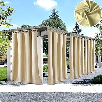 132 235cm Unieco Outdoor Vorhange Gartenlauben Balkon Vorhange