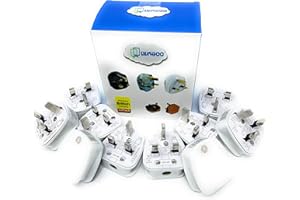 LILMACC Trade Quality10X Standard UK Fused 13 Amp White Mains 3 Pin Household Plugs Fitted with Colour Coded Sleeved pins. Complete with Card Showing Wiring Diagram