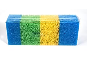 Weipro Spugna Filtro Acquario, PPI 25/30/35 Grana Grossa, Media e Fine, Adatta per Filtro Interno Acquario TC3000C (4 Pezzi)
