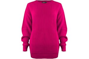 SA Fashions® Oversized New Ladies Womens Chunky Baggy Jumper Knitted Sweater Thick Top S-XXL 8-22