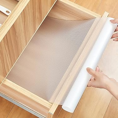 Lileno Home Lademat, 30 x 150 cm, transparant, set van 3 stuks, antislipmat, inlegmat voor koelkastlade, op maat te snijden, voor in de keuken