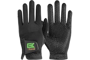 GKANDI Men's Golf Gloves Left Right Hand with Stylish Advanced Anti-Slip 1 Pack, Golf Gloves Enhanced Grip Premium Breathable Mesh Comfortable in S M ML L XL Sizes