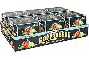 Kopparberg Alcohol Free Strawberry & Lime Cider cans, 24 x 330 ml