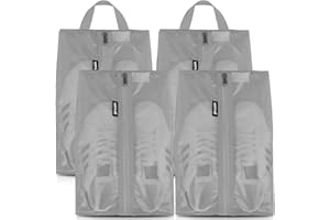 Prezon Torby podróżne na buty, wodoodporna siatka TPU, solidny zamek błyskawiczny YKK, torba do przechowywania butów, organizer do pakowania butów, etui na buty unisex do podróży lub przechowywania w