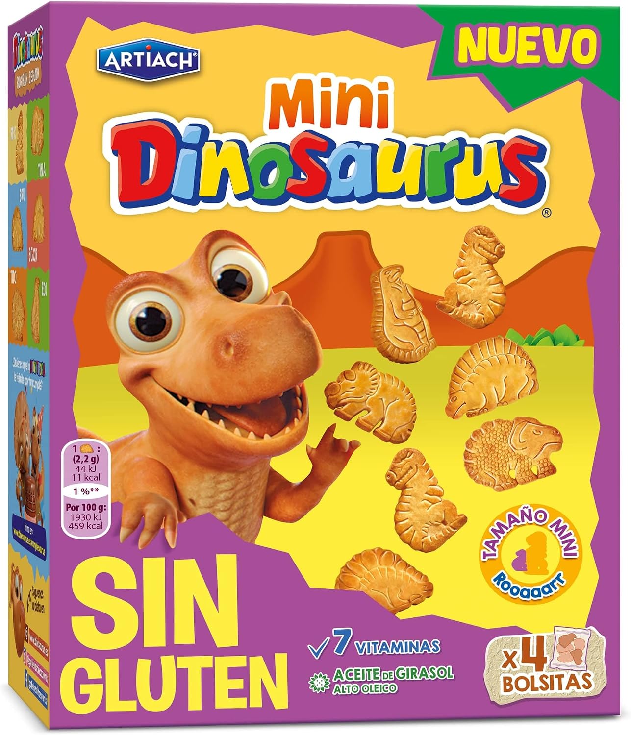 Artiach Mini Dinosaurus SIN GLUTEN