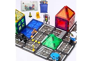 Cotepi 70 Pezzi Costruzioni Magnetiche Giochi Bambini,Blocchi Magnetici Giocattoli Costruzioni, Scelta Regalo Perfetta per Ragazzi e Ragazze dai 3 Agli 8 Anni