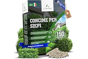 LERAVA Concime per siepe - fertilizzante con effetto a lunga durata - crescita rigogliosa - concime photinia - ideale per siepi verdi e dense - rilascio graduale dei nutrienti- concime siepe - 7,3 kg