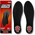 TEGA Carbon Fiber Insole (1 Pair) - for Turf Toe, Foot Fractures, Hallux Rigidus and Limitus - Rigid Shoe Insert for Sports, Hiking, Trekking, Basketball, Running - Alternative to Post Op Shoe (245mm)