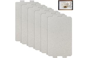 EASYKEENECOM 6 Piezas Placa de Mica para Ondas para Microondas, 11.5 * 6.5cm Hojas de Microondas Horno Cubierta de Guía para Horno Microondas Hoja de Mica Cortable de la Guía de Onda