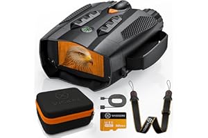 EXOVISION Night Vision Goggles - Night Vision Binoculars with 3" HD Screen, 10x Digital Zoom, 5000mAh Rechargeable Battery, 32GB SD Card, Case & Strap – Camping & Wildlife Camera - Gadgets - Teenage Boy Gifts