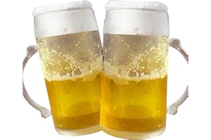 BONY ELITE QUALITY PRODUCTS & THE BEST RATE Jarra de Cerveza Falsa Enfriadora Bonyelite - 400 ml - Doble Pared Aislante - Regalo Creativo - Accesorio para Cerveza Tricky - Ideal para Bromas y Bebidas Frescas - 15.5 cm