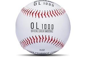 Franklin Sports Official Size Baseballs - OL1000 9' Practice Baseballs - Official League Baseballs - Great for Practice + Training - Official Size + Weight - 1 Pack, 6 Pack or 12 Pack