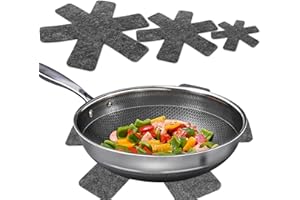 ASELECTED 12pcs Pan Protectors for Stacking, Pot and Pan Separators Protectors, Non Stick Pan Protectors Anti Scratch, 26/35/38cm