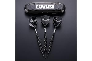 Hopewey Dartpfeile Soft dartpfeile 3 Stück 20 g Dartset Turnier Soft Tip Dartpfeile Set, Schwarz Beschichtete Metallfässer Darts (Soft Dartpfeile) mit Flights