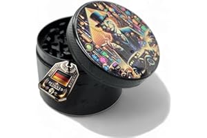 PURPLE LEGACY® Pratico set di grinder con tagliente a forma di diamante tritatutto per tritare erbe aromatiche per la cucina, spezie, accessori Spice Grinder grande Ø 50 mm, 4 pezzi (20s)