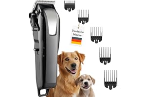 Alpenstern® Hundeschermaschine - Leise Profi Schermaschine für Hund Katze Pferd dichtes Fell - Hundetrimmer Hunde-Haarschneidemaschine Hunderasierer - 3h Akku