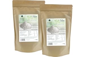 ‎MICHEL´S NATURPRODUKTE Michel´s Naturprodukte - MSM Pulver, 1KG (2x500g), 99,9% Reines Methylsulfonylmethan, Ohne Zusatzstoffe - Ohne Gentechnik – Vegan, Organischer Schwefel