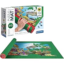 Tappetino Puzzle Roll Mat - Per 1500 Pezzi, Arrotolabile Con Pompa, Nero Antiscivolo