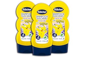 TOPDEAL 3 er Pack Bübchen Kinder Shampoo & Duschgel 2in1 Pokémon Pikachu 3 x 230 ml