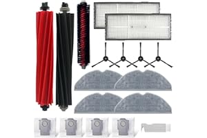 Home Times Juego de accesorios para Roborock S8, S8+, S8 Pro Ultra, 1 duoroller Riser desmontable, 1 cepillo autolimpiante, 2 filtros HEPA, 4 cepillos laterales, 4 toallitas, 4 bolsas para el polvo