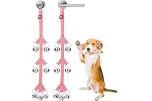 Tierecare Dog Doorbell for Dog Potty Training Sliding Door Hanging Bells Tree Shape for Dogs to Go Outside Outdoor Puppy Pet Supplies Easy to Use - 2 Pack