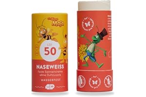 ‎4 PEOPLE WHO CARE Biene Maja BIO Sonnencreme Stick LSF 50 · Wasserfeste Sunscreen mit Zink für Kinder · Mineralischer UV Filter · Für Kinder · 100% natürlich · 40g