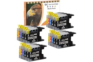 LOSMANN D&C 20x kartridże do drukarki kompatybilne z Brother LC-1220 LC-1240 XL do Brother MFC-J280W MFC-J425W MFC-J435W MFC-J5910DW MFC-J625DW MFC-J6510DW MFC-J6710DW MFC-J6910DW MFC-J690DW J825DW J835DW