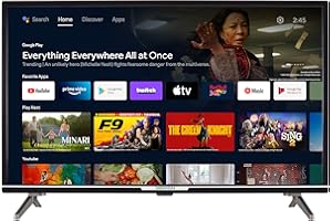 MEDION P13242 (MD 30042) 80 cm (32 Zoll) 1080p Full HD Fernseher (Android TV, Smart TV, HDR, Netflix, Prime Video, PVR, Bluetooth, Google Chromecast & Assistant)