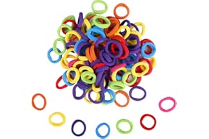 ZINGSO Baby Hair Bands Kids Toddler, 100 Pieces Colored Soft Small Tiny Elastic Hair Ties Rubber Bands Hair Bands Ponytail Holders for Baby Girls
