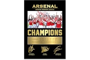 Sporting Moments Arsenal Premier League Winners 25/26 Commemorative Print – with Reproduced Player Signatures – A4 Unframed -