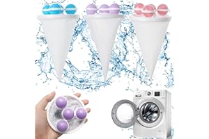 MAIROX Tierhaarentferner Waschmaschine, Tierhaare Waschmaschine, Haarfänger Waschmaschine, Reinigung Dekontamination Haarentferner, Wiederverwendbarer Haar Filterbeutel für Waschmaschine (3 PCS)