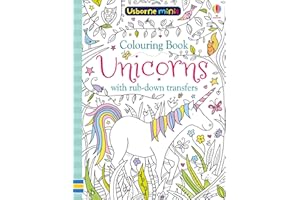 Colouring Book Unicorns with Rub Downs (Usborne Minis)