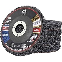 Disques à Décaper 50mm Violet - Lot De 10 Pour Meuleuse, Enlèvent Rouille Et Peinture Sur Métal, Inox, Acier